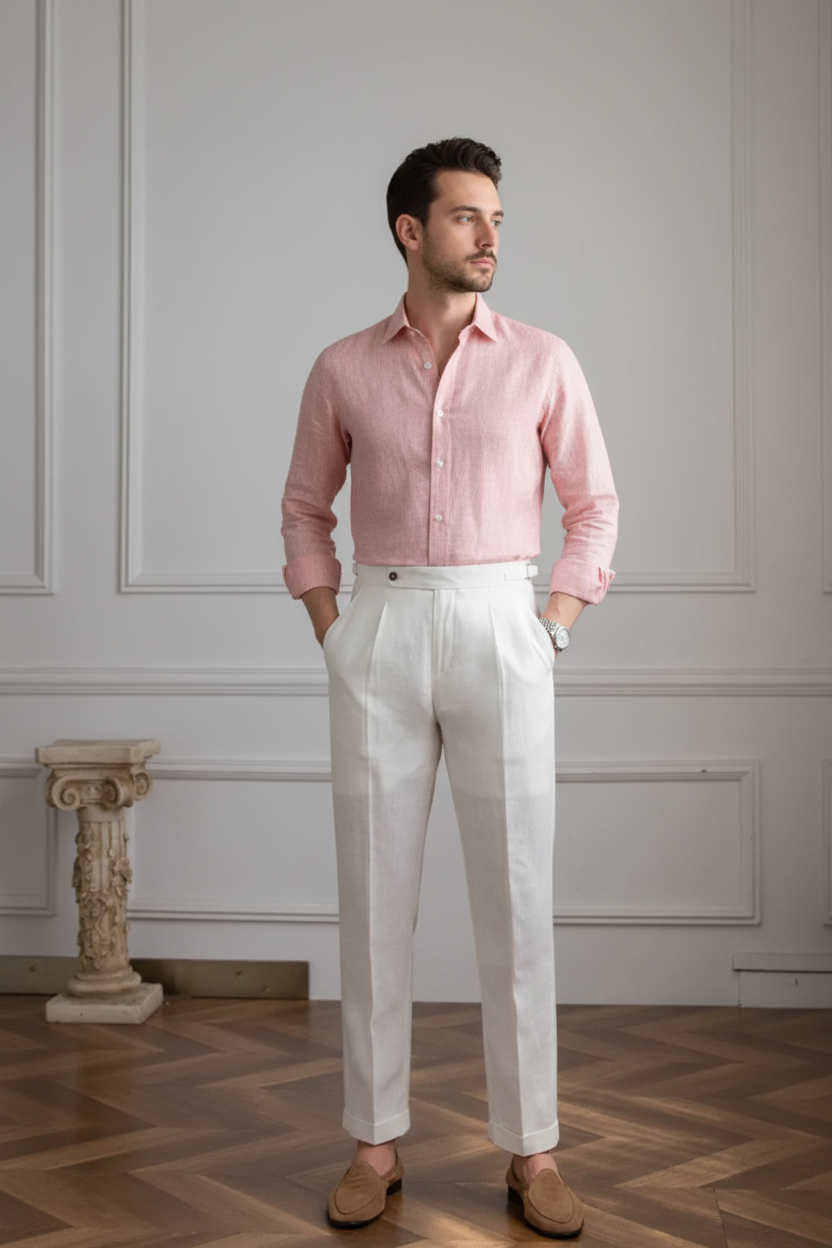 Men's Linen Casual Trousers