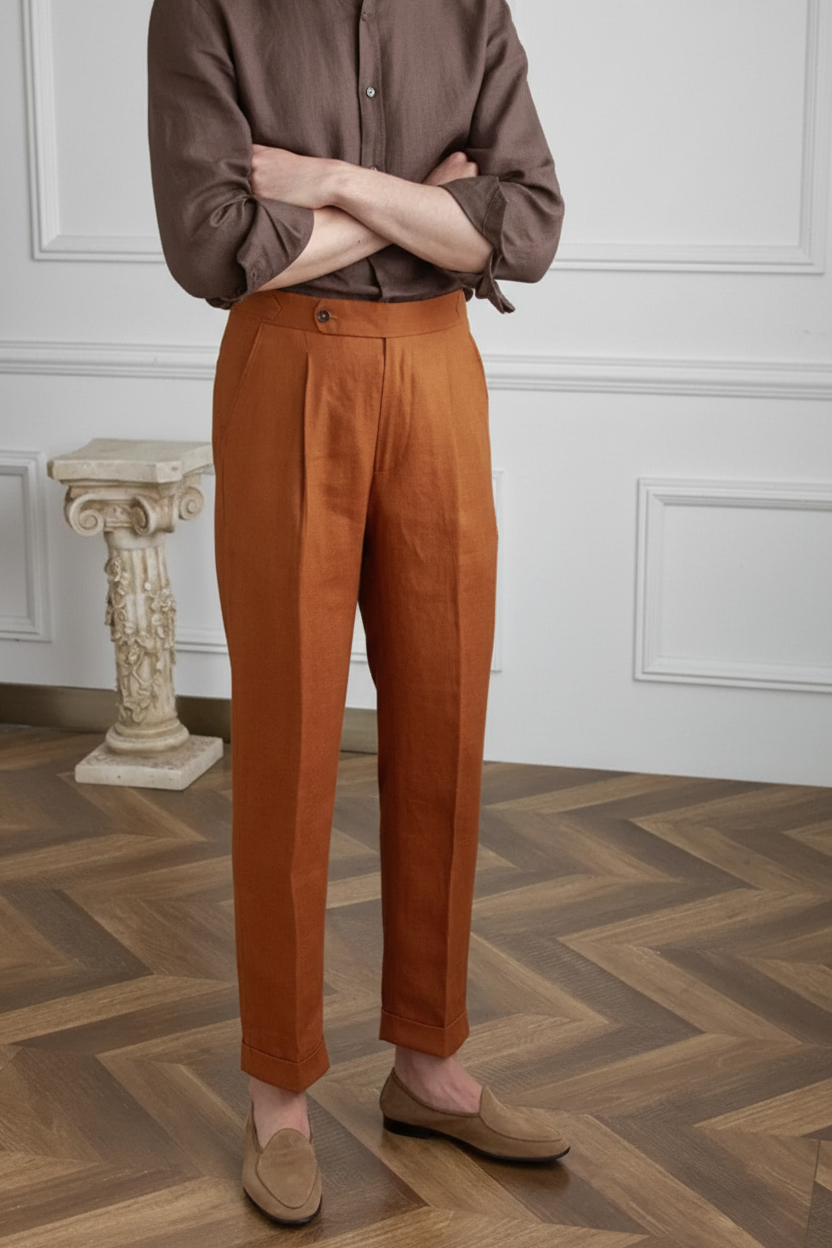 Men's Linen Casual Trousers