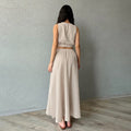 Ladies Ramie Vest & Long Skirt Set