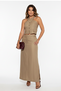 Tailored Set: Vest and Long Skirt (One Set)
